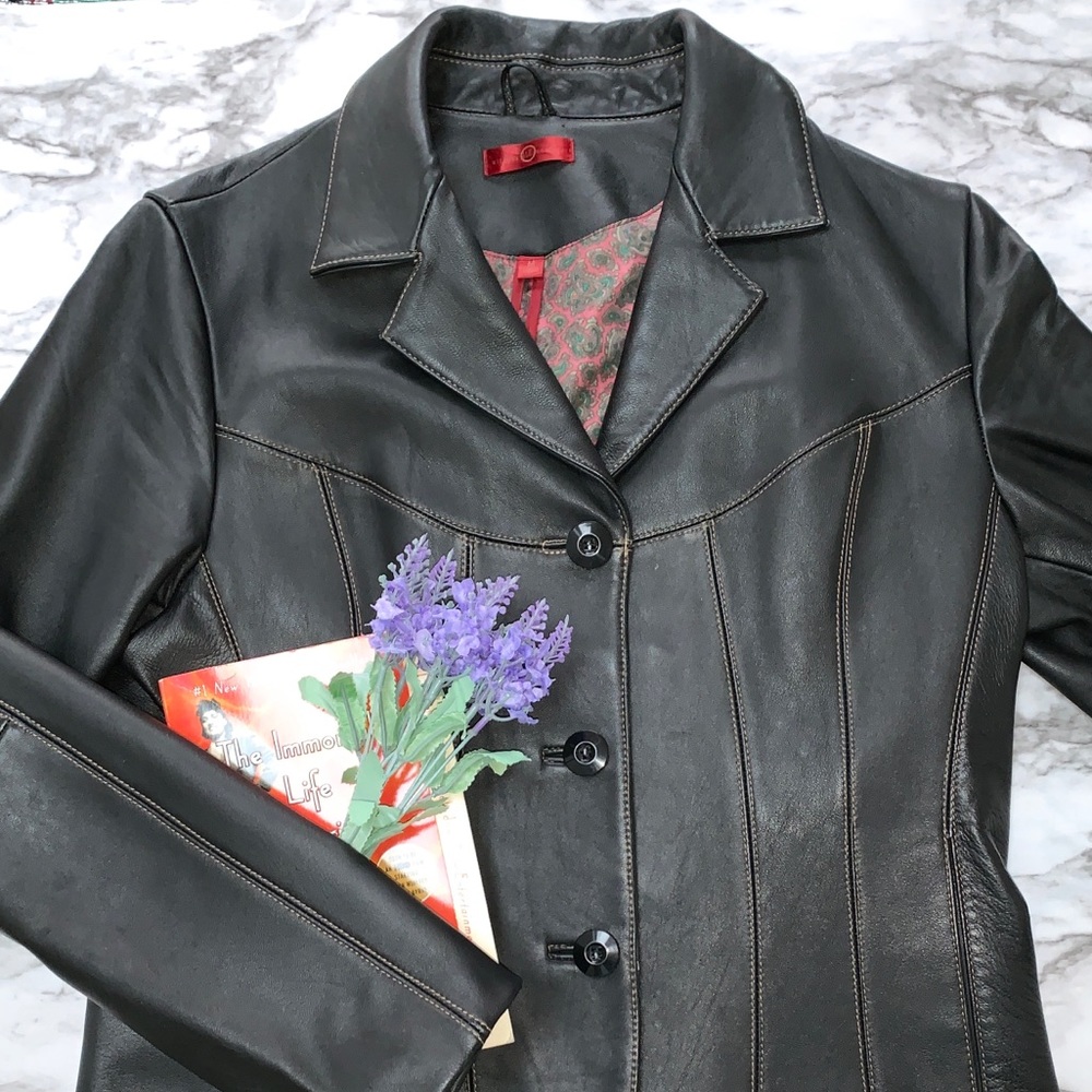 Wilsons Leather button up jacket!